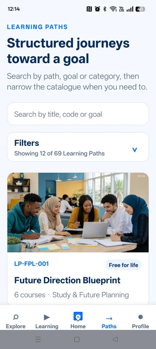 xtraLesson Mobile: Learning Paths
